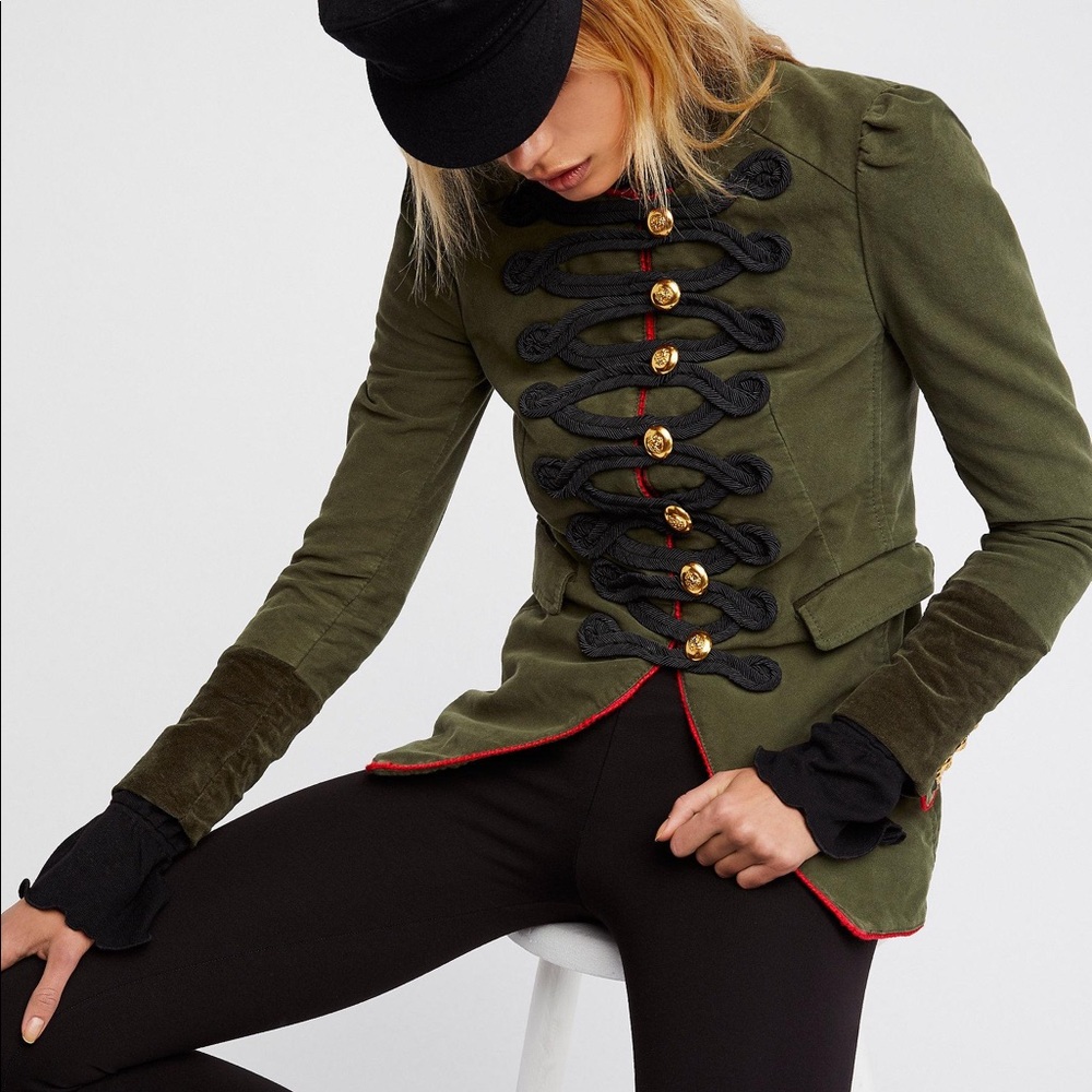 Free People Structured Military Jacket